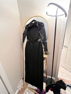heavenly hues black maxi dress Margaux Couture Gown